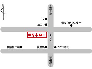 奈良トヨタ 田原本マイカーセンターの地図