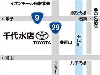 鳥取トヨタ自動車 千代水店の地図