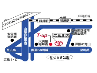 広島トヨタ自動車 広島北店の地図