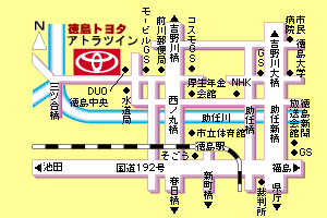 徳島トヨタ自動車 オートモール店の地図