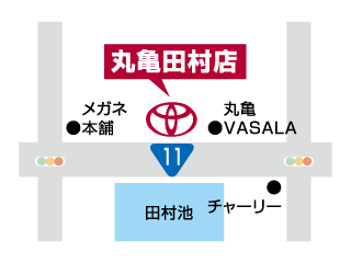 香川トヨタ 丸亀田村店の地図
