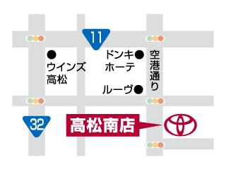 香川トヨタ 高松南店の地図
