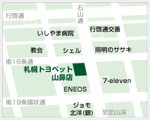 札幌トヨペット 山鼻店の地図
