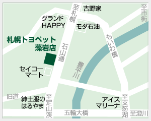札幌トヨペット 藻岩店の地図