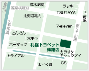 札幌トヨペット 篠路店の地図