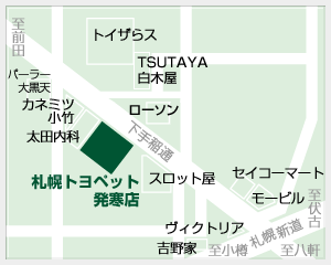 札幌トヨペット 発寒店の地図