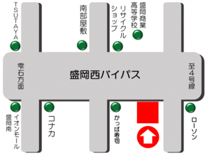 岩手トヨペット 本宮支店の地図