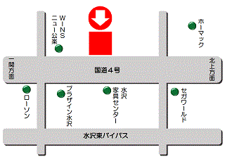 岩手トヨペット 水沢支店の地図