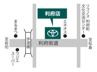 仙台トヨペット 利府店の地図