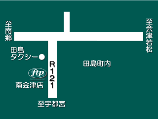 福島トヨペット 南会津店の地図