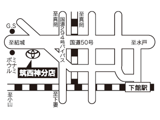 茨城トヨペット 筑西神分店の地図