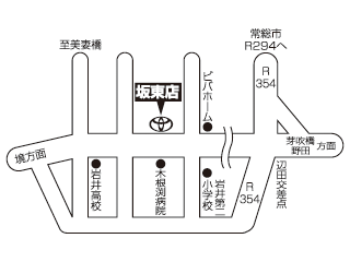茨城トヨペット 坂東店の地図