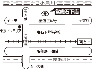 茨城トヨペット 常総石下店の地図