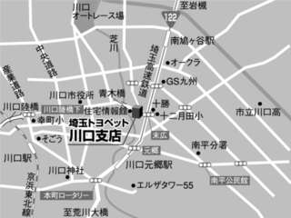 埼玉トヨペット 川口支店の地図