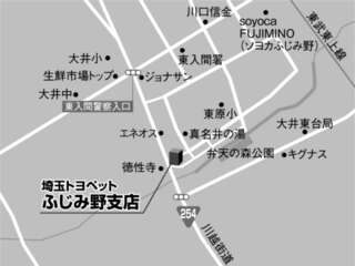 埼玉トヨペット ふじみ野支店の地図