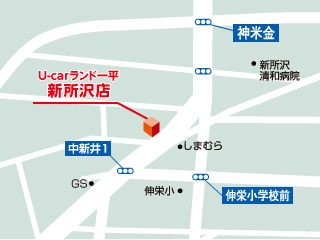 埼玉トヨペット Ｕ－ｃａｒランド一平新所沢店の地図