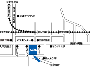 ウエインズトヨタ神奈川 横須賀三春町店の地図