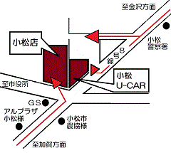 石川トヨペットカローラ トヨペット小松店中古車の地図