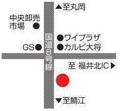 福井トヨペット 東店の地図