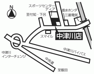 岐阜トヨペット 中津川店の地図