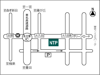 ＮＴＰ名古屋トヨペット 長久手店の地図