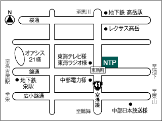 ＮＴＰ名古屋トヨペット 東新町店の地図