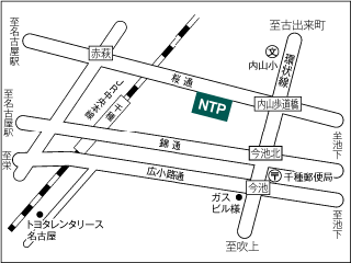 名古屋トヨペット 千種内山店の地図