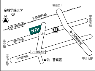 ＮＴＰ名古屋トヨペット 守山大森店の地図