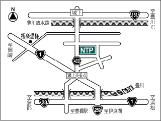 ＮＴＰ名古屋トヨペット 豊橋下地店の地図