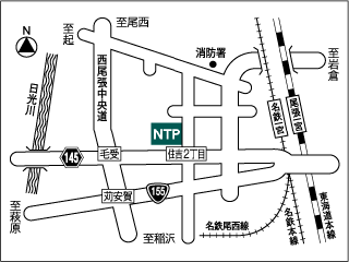ＮＴＰ名古屋トヨペット 一宮住吉店の地図