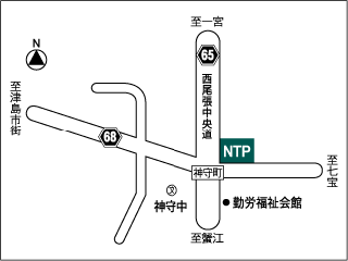 ＮＴＰ名古屋トヨペット 津島神守店の地図
