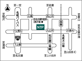 ＮＴＰ名古屋トヨペット 西春店の地図