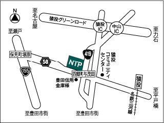 ＮＴＰ名古屋トヨペット 猿投店の地図