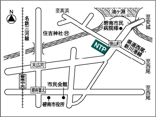 ＮＴＰ名古屋トヨペット 碧南店の地図