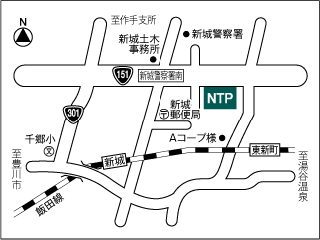 ＮＴＰ名古屋トヨペット 新城店の地図
