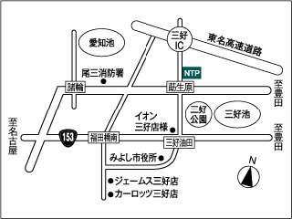 ＮＴＰ名古屋トヨペット 三好店の地図