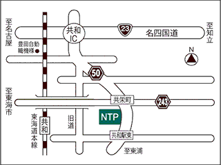 ＮＴＰ名古屋トヨペット 大府店の地図
