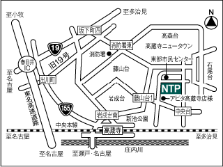 名古屋トヨペット 高蔵寺店の地図