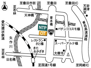 ＮＴＰ名古屋トヨペット オレンジタウン２４８店の地図