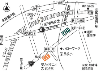 ＮＴＰ名古屋トヨペット オレンジタウン瀬戸店の地図