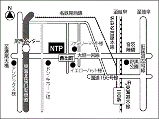 ＮＴＰ名古屋トヨペット 一宮・今伊勢店の地図