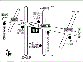 ＮＴＰ名古屋トヨペット 一宮・佐千原店の地図