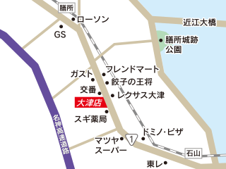 トヨタモビリティ滋賀 大津店の地図