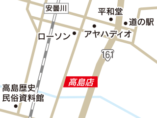 トヨタモビリティ滋賀 高島店の地図