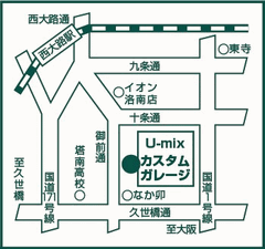 京都トヨペット Ｕ－ｍｉｘの地図
