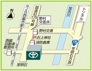 神戸トヨペット 西脇店の地図