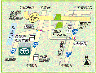 神戸トヨペット 氷上店の地図