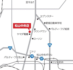 愛媛トヨペット 松山中央店の地図