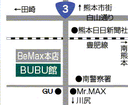 熊本トヨペット 本店の地図