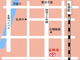 トヨタカローラ道北 名寄店の地図